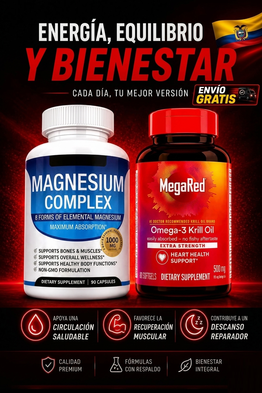 BAJA TU ESTRES, DUERME MEJOR y MAS ENERGIA⚡️Magnesio + Omega 3